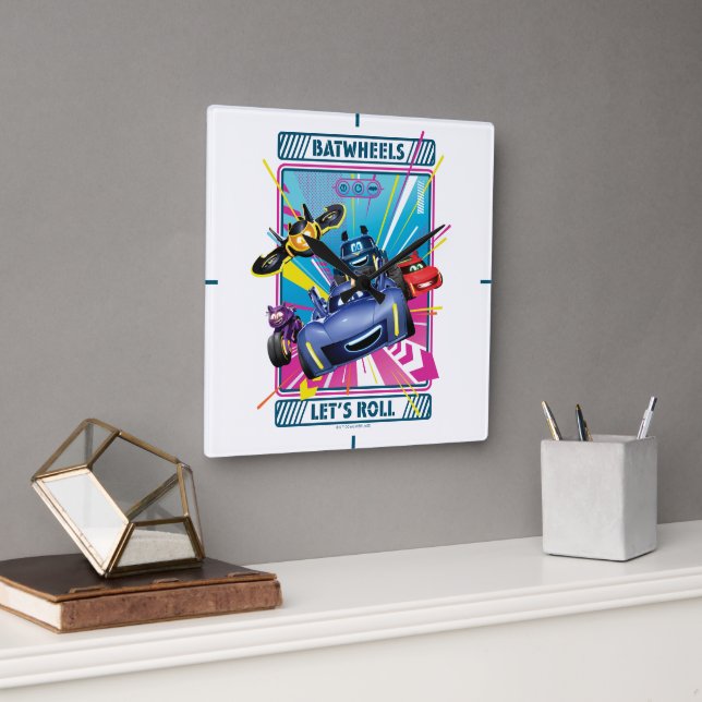 Batjul™ - Låt oss roll Fyrkantig Klocka (Kontor)