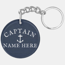 Båtkapten Namn Nautical Anchor Navy Blue