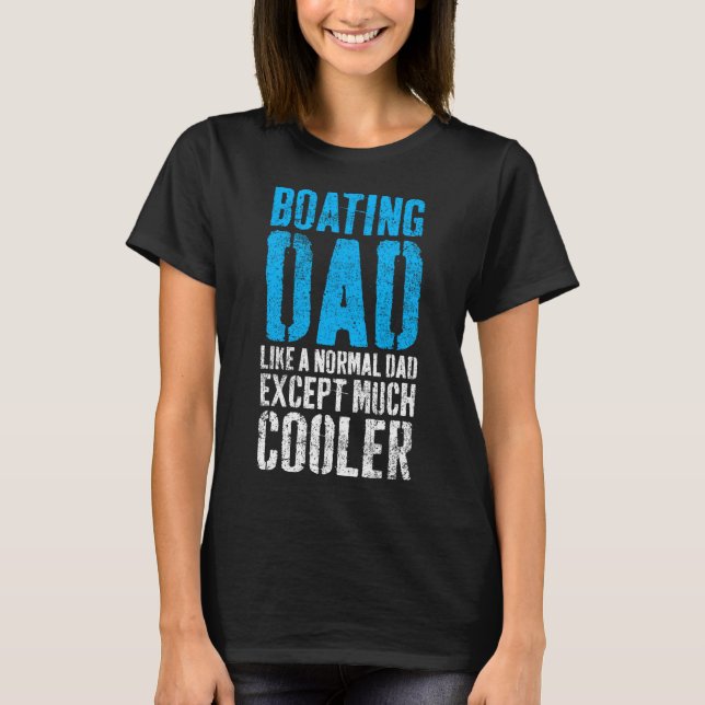 Båtkapten Pappa Farfar Dag  T Shirt (Framsida)