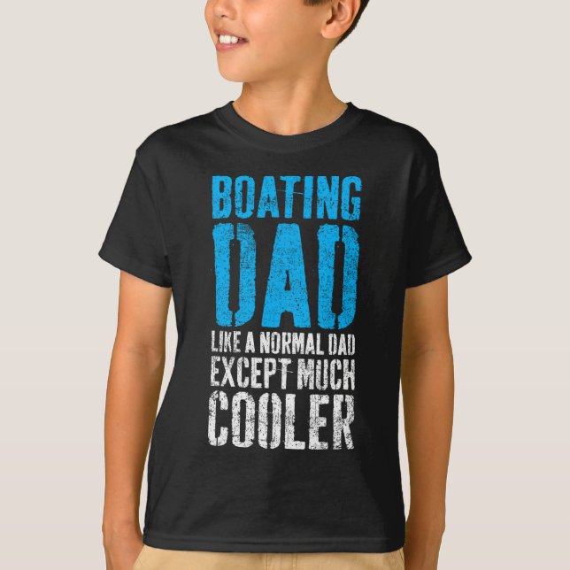 Båtkapten Pappa Fars dag  T Shirt (Framsida)