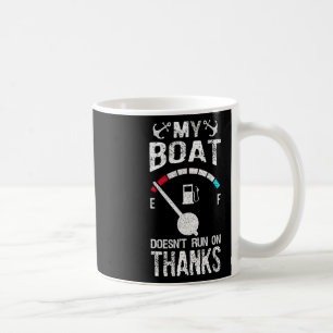 Båtkaptens kostym Min båt körs inte på Tack Kaffemugg