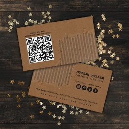 Båtkartong Rippad Papper Vintage Visitkort