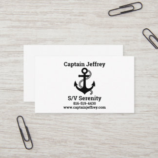 Båtkort för segelentusiasten visitkort