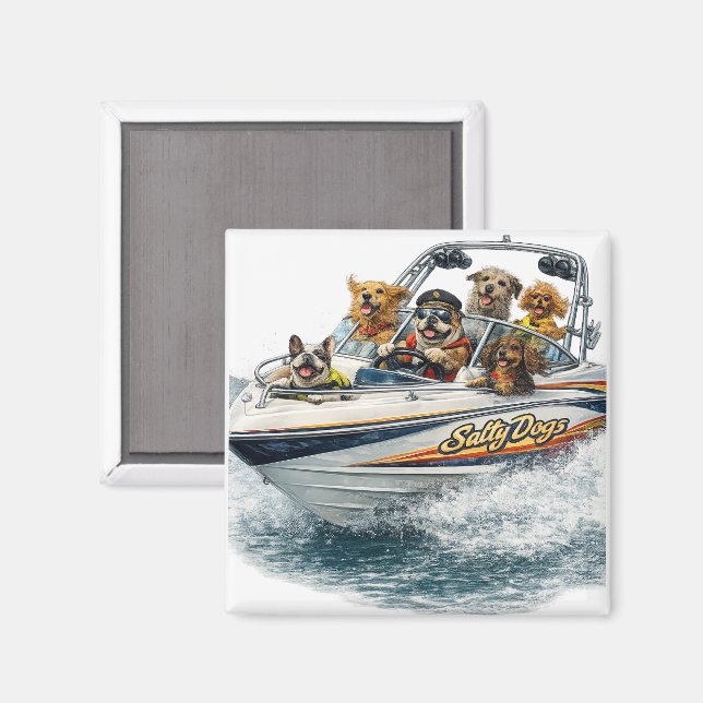 Båtliv Hund  Magnet (Front/Back)