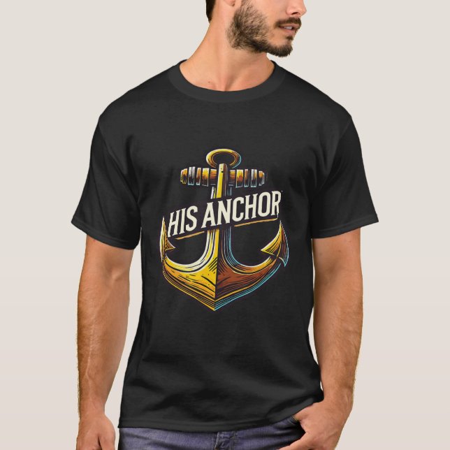 Båtliv Make Hans Ankar Kvinnor Matchande Par  T Shirt (Framsida)