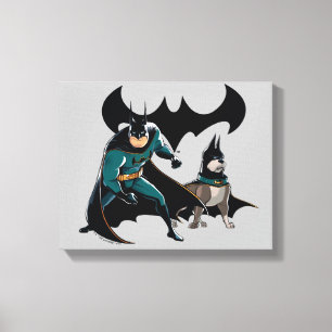 Batman & Ace Canvastryck