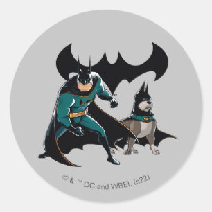 Batman & Ace Runt Klistermärke