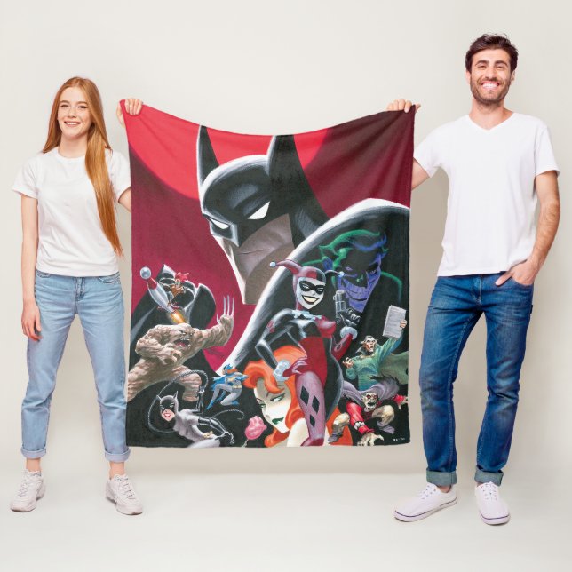 Batman Adventures Farliga Damer & Demoner Fleecefilt (På plats)