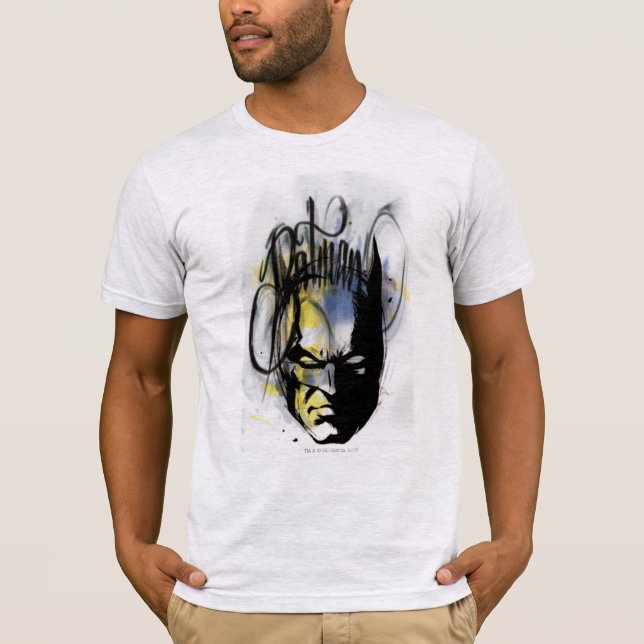 Batman Airbrush Porträtt Tee (Framsida)