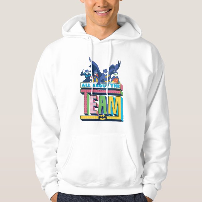 Batman | Allt om teamet Hoodie (Framsida)