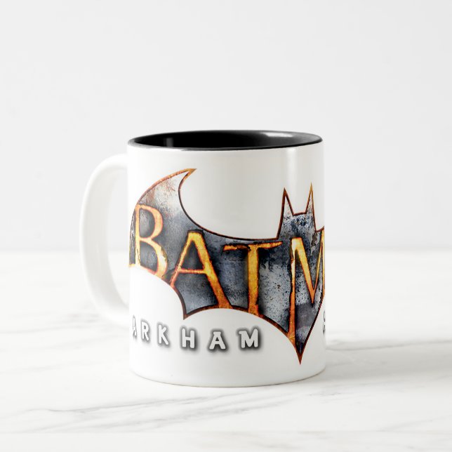 Batman: Arkham Asylum | LOGOTYP Två-Tonad Mugg (Framsida vänster)