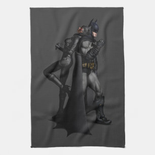 Batman Arkham City Batman och Catshe Kökshandduk