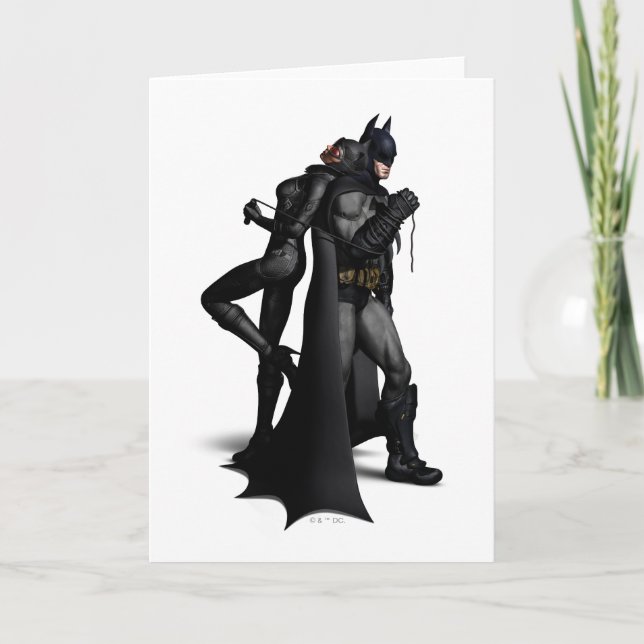 Batman Arkham City | Batman och Catshe Kort (Framsida)