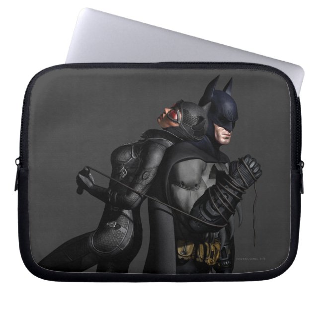 Batman Arkham City | Batman och Catshe Laptop Sleeve (Framsidan)