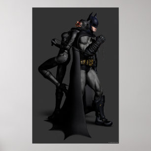 Batman Arkham City Batman och Catshe Poster