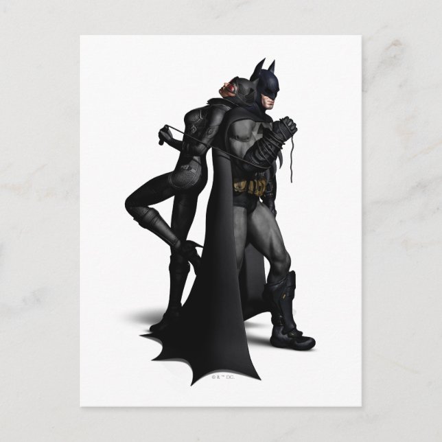 Batman Arkham City | Batman och Catshe Vykort (Framsida)