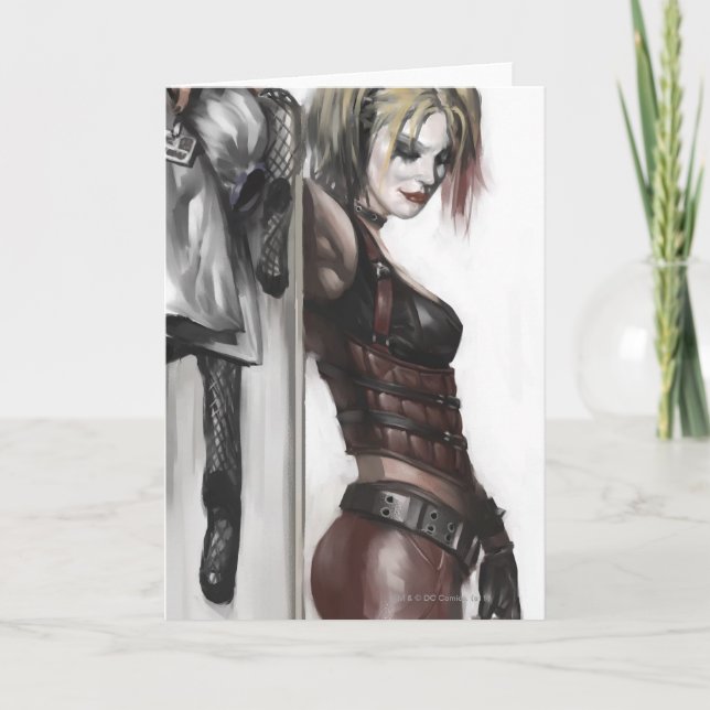 Batman Arkham City| Harley Quinn Illustration Kort (Framsida)