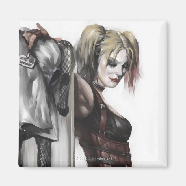 Batman Arkham City | Harley Quinn Illustration Magnet (Framsidan)