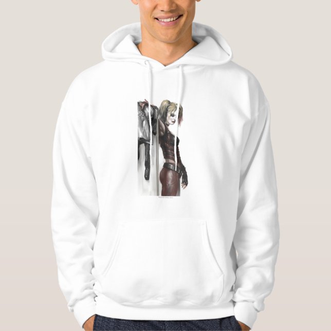 Batman Arkham City | Harley Quinn Illustration Sweatshirt Med Luva (Framsida)