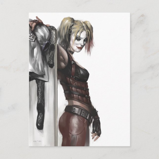 Batman Arkham City | Harley Quinn Illustration Vykort (Framsida)