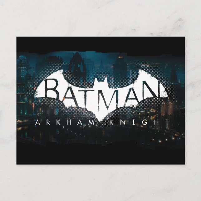 Batman Arkham Knight Gotham Logotyp Vykort (Framsida)