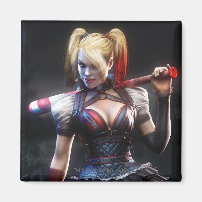Batman Arkham Knight | Harley Quinn med Fladdermus Magnet (Framsidan)