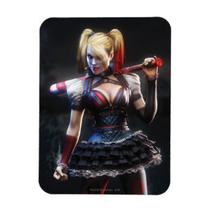 Batman Arkham Knight Harley Quinn med Fladdermus Magnet