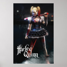 Batman Arkham Knight | Harley Quinn med Fladdermus Poster