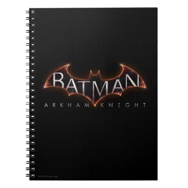 Batman Arkham Knight Logotyp Anteckningsbok Med Spiral (Framsidan)