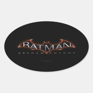 Batman Arkham Knight Logotyp Ovalt Klistermärke