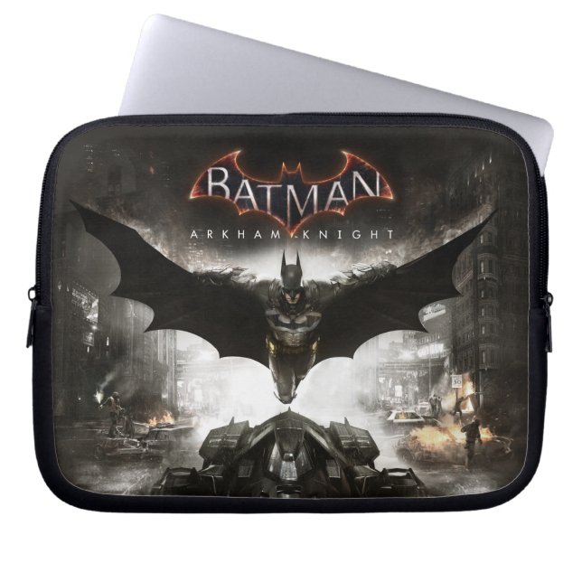 Batman Arkham Knight Nyckel Art Laptop Sleeve (Framsidan)