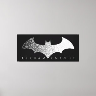 Batman Arkham Knight Pixel Logotyp Canvastryck
