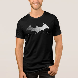 Batman Arkham Knight Pixel Logotyp T-shirt I Triblend-tyg