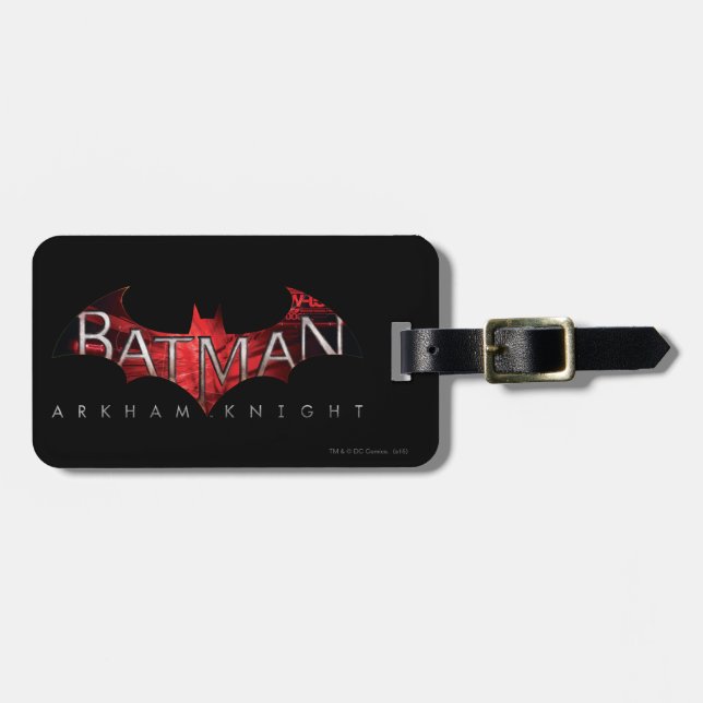 Batman Arkham Knight Red Logotyp Bagagebricka (Horisontell Framsida)