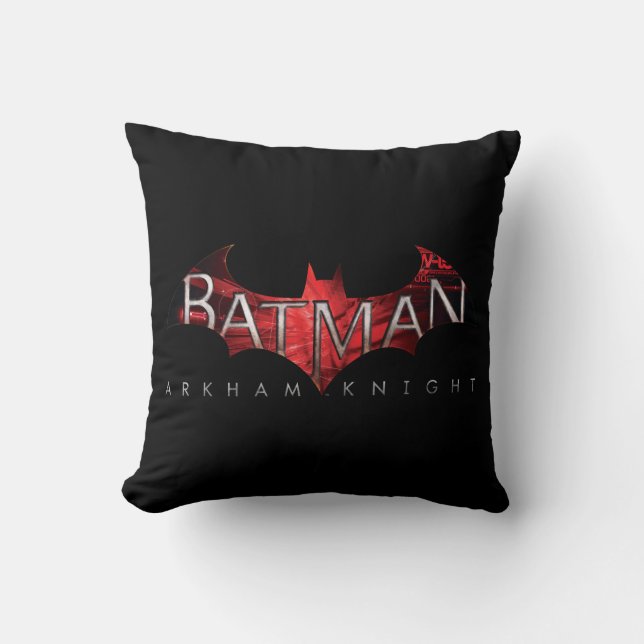 Batman Arkham Knight Red Logotyp Kudde (Framsida)