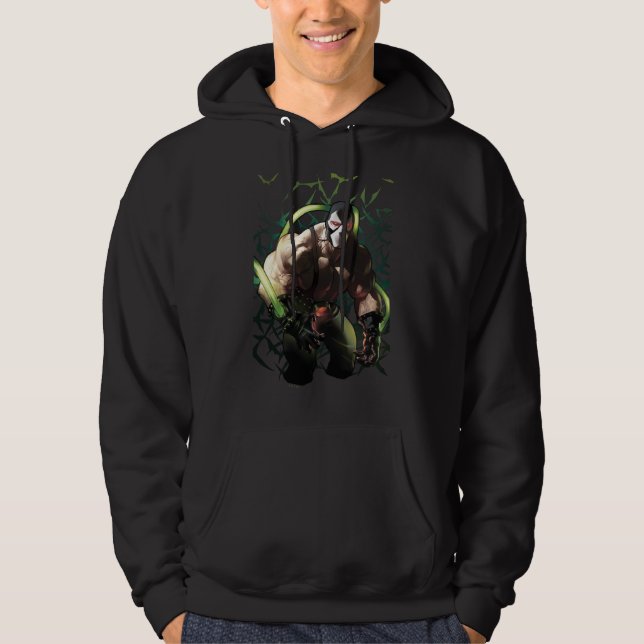 Batman Bane Bat Swarm Illustration Hoodie (Framsida)