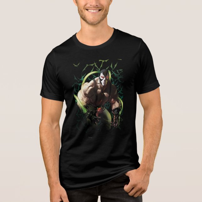Batman Bane Bat Swarm Illustration T Shirt (Framsida)