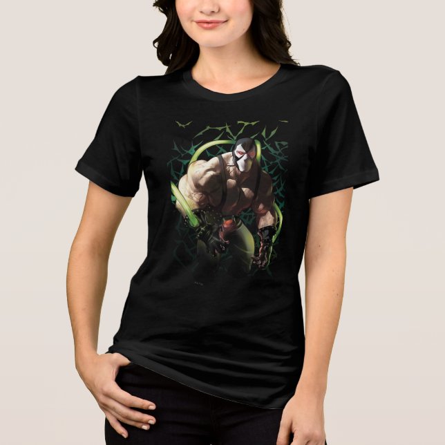 Batman Bane Bat Swarm Illustration T Shirt (Framsida)