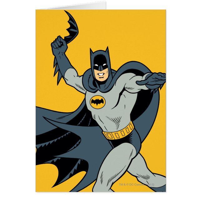 Batman Batarang Hälsningskort (Framsidan)