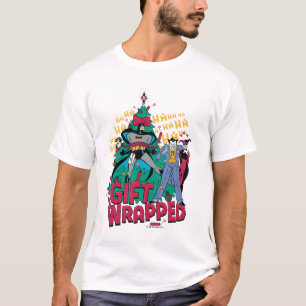 Batman Batman & Robin Gift som lagts till Julaft T-shirt