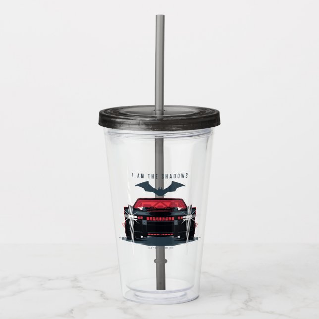 Batman Batmobil - jag är skuggan Take Away Mugg (Framsida)
