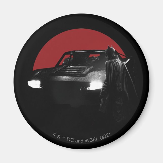 Batman & Batmobile Graphic Magnet (Framsidan)