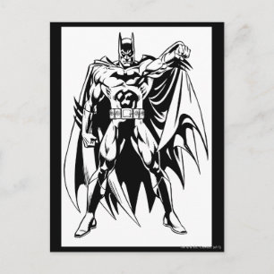 Batman Black and White Front Vykort