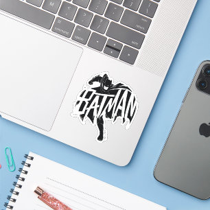 Batman Bläck Brush Namn Klistermärken
