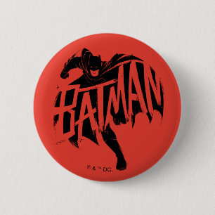 Batman Bläck Brush Namn Knapp