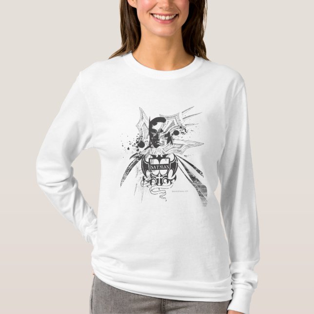 Batman Blue Cityscape T-shirt (Framsida)