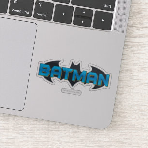 Batman Blue Namn Logotyp Klistermärken