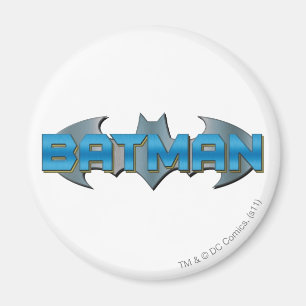Batman Blue Namn Logotyp Magnet