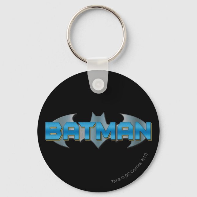 Batman | Blue Namn Logotyp Nyckelring (Framsida)