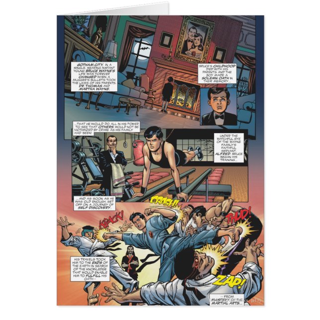 Batman - Bruce Wayne Ursprung 1 Hälsningskort (Framsidan)